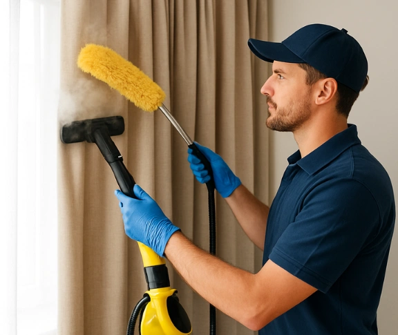 Trusted drapes cleaning technician Matty Curtain Cleaning drysdale-vic QLD