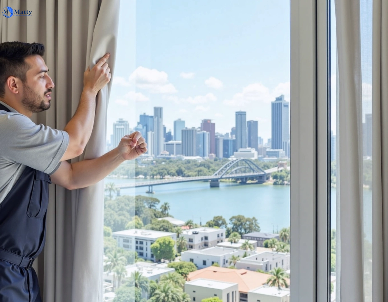 Professional curtain steam cleaning service drysdale-vic QLD by Matty Curtain Cleaning